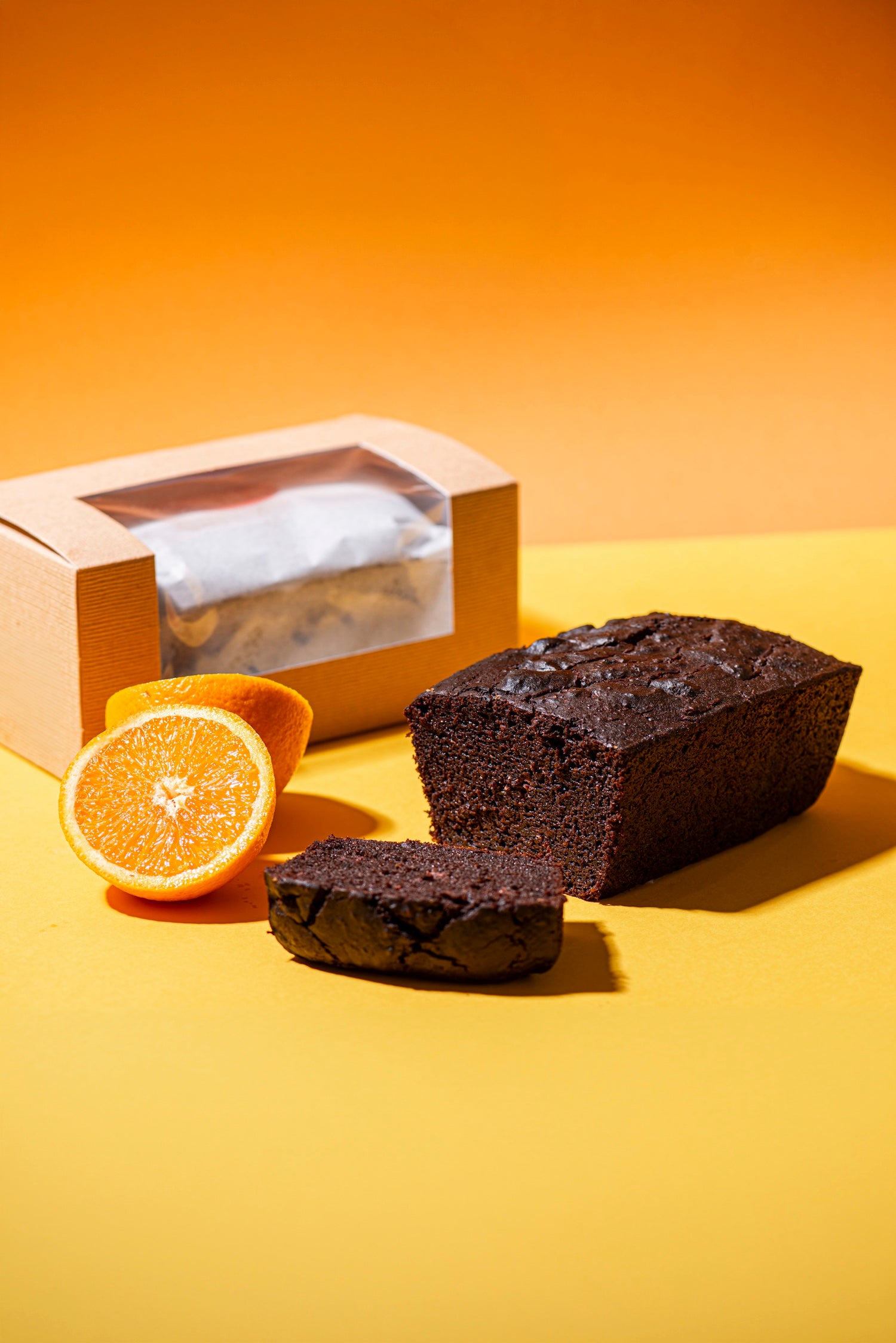 Cake de cacao y naranja