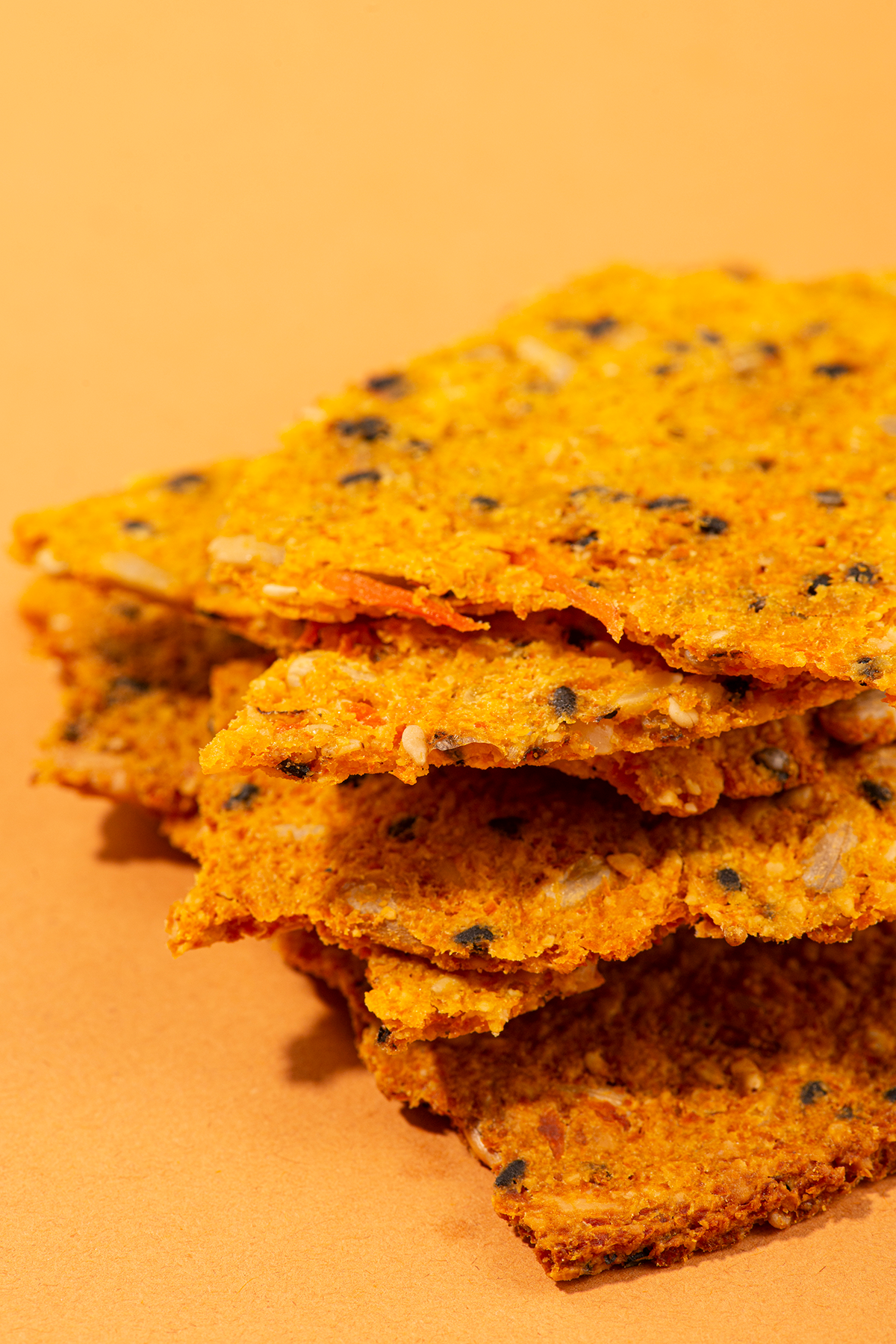 Crackers de zanahoria